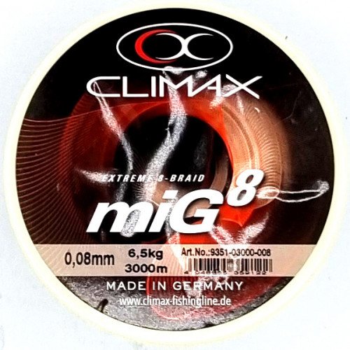 Climax Mig8 Braid Oliven 3000m