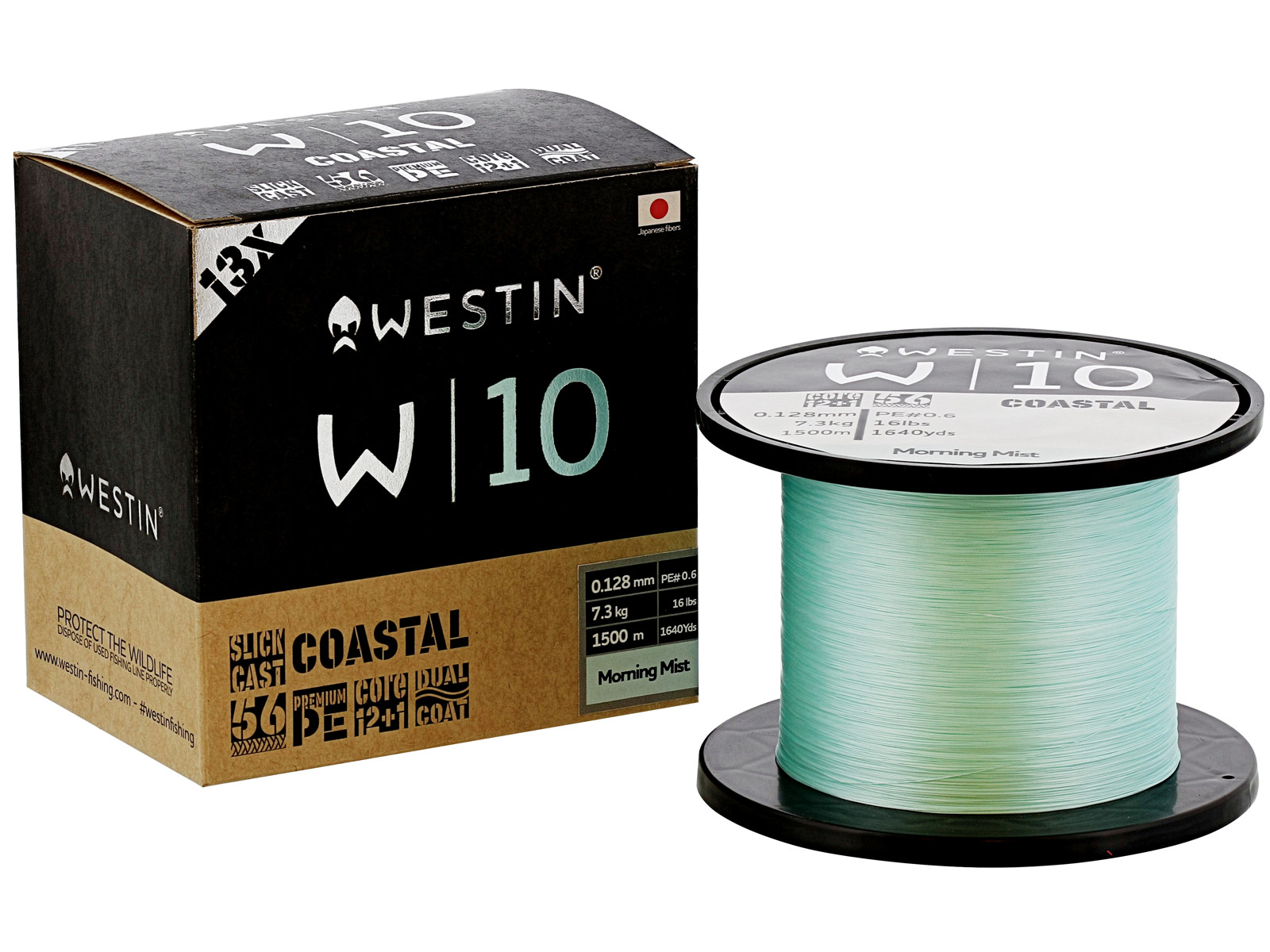 Påspoling Af Fletline Westin W10 Morning Mist 3kr Pr Meter 0 10 Mm   6 0 Kg W10