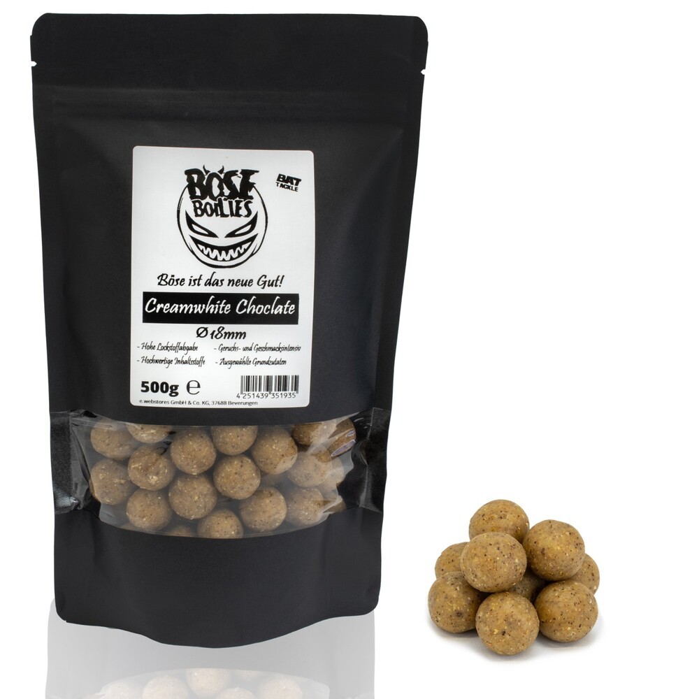 Bat Tackle B? Se Boilies Creamwhite Choclate   Boilies