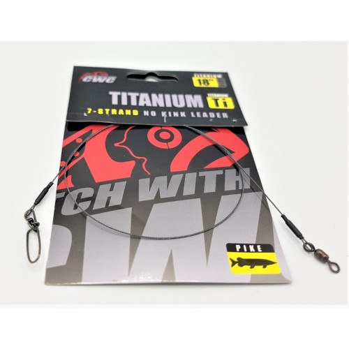 Cwc Titanium Wire 7 Strand Leader 18  50lb