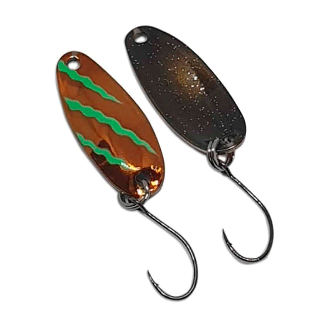 Fish Innovations Es Spoon Design By Kevin Eikamp 2 8cm   2 5gr Scratched Gold   Fish Innovations