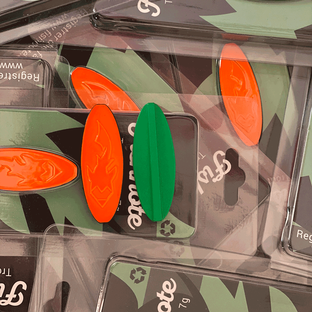 Fishnote Trout Lure 7 Gr Grøn Orange   Gennemløber