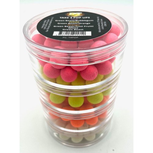 Dt Bait Cold Water Green Beast Popups 12mm 4pot