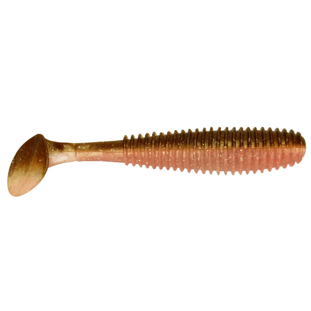 Angel Dom? Ne Gummifisch Canyonizer 2stk 14 5cm   29gr Brown Peach Glitter   Softbait