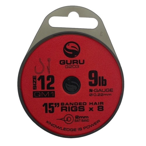 Guru Qm1 Bait Band Rig Barbless 15