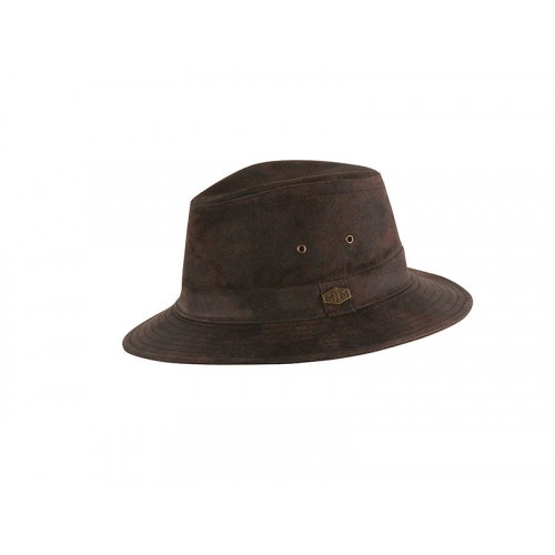 Mjm Haag Leather Hat Brun