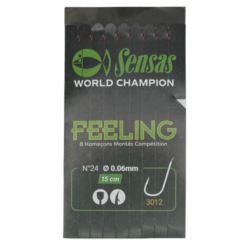 Sensas Feeling Hook To Nylon Str  24