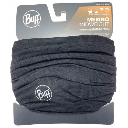 Buff Midweight Merino Wool Neckwarmer Sort