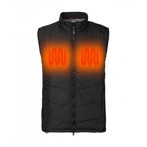 Nordisk Varme Herre Quiltet Vest Sort