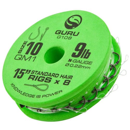 Guru Qm1 Hair Rig Barbless 15