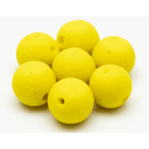 Kcb Pre Drilled Mini Boilies Scopex Cream Fluo Yellow 9mm 50gr