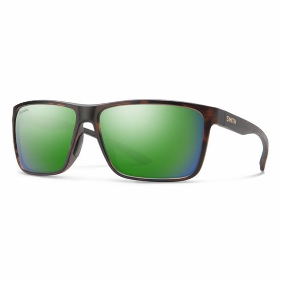 Smith Optics Riptide Matte Tortoise Polar  Green Mirror