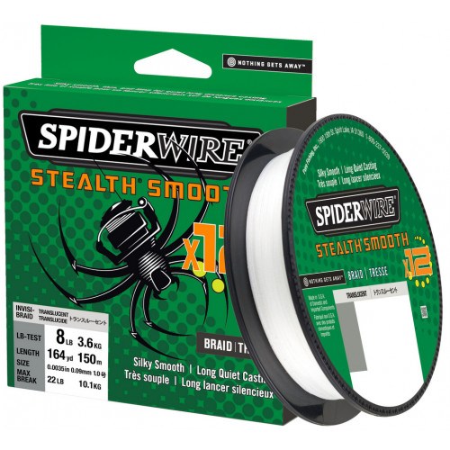 Spiderwire Stealth Smooth X12 Hvid Metermål