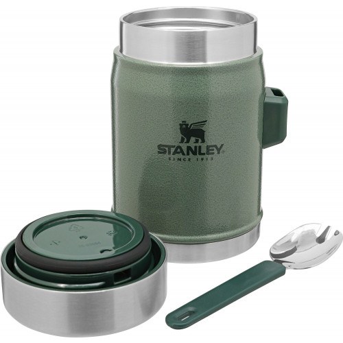 Stanley Legendary Food Jar   Spork4l Hammertone Green