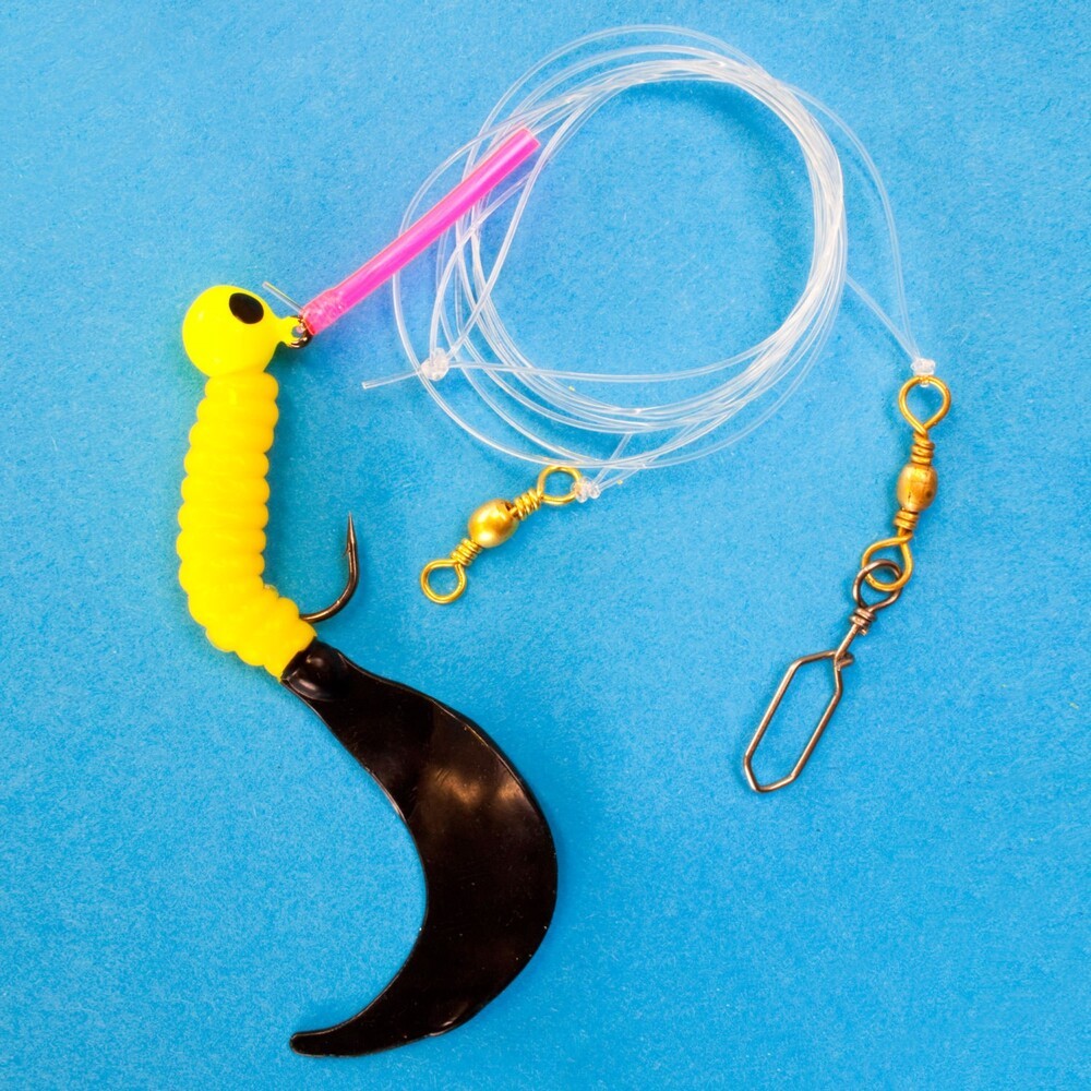 Team Deep Sea Baltic Sea Special Single Twister Gul Sort   Torskeforfang