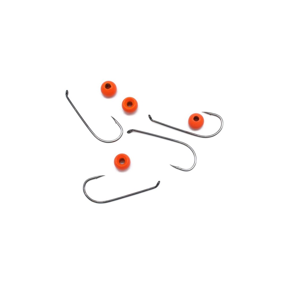 Troutlook ørred Tungsten Gummi Speciel Kroge 4 6mm Fluo Orange   Gummidyr