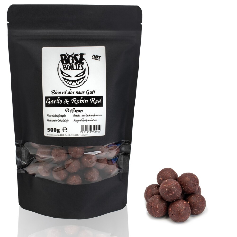 Bat Tackle B? Se Boilies Garlic   Robin Red   Boilies
